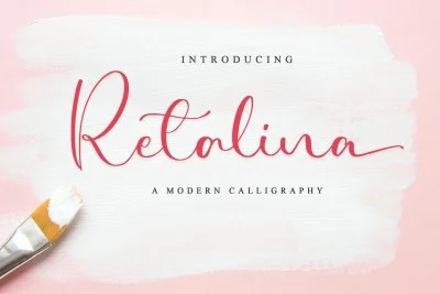 Retalina - Wedding Font