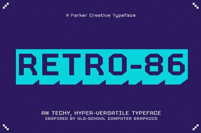 Retro 86 Old School Computer Font Free Download