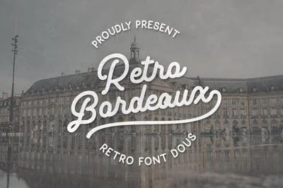 Retro Bordeaux Duos (PreLogo Design)