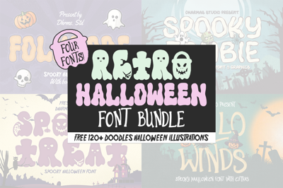 Retro Halloween Bundle Free Download