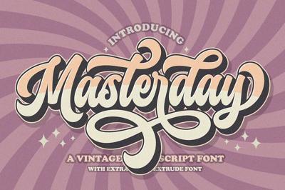 Retro Masterday - Vintage Font Free Download