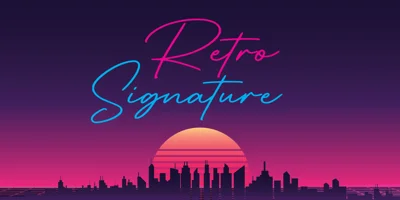 Retro Signature Font