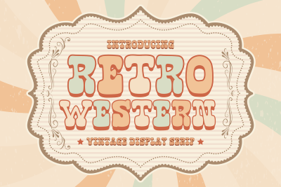 Retro Western is a Western Font