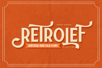 Retrolef - Vintage & 1980s Font