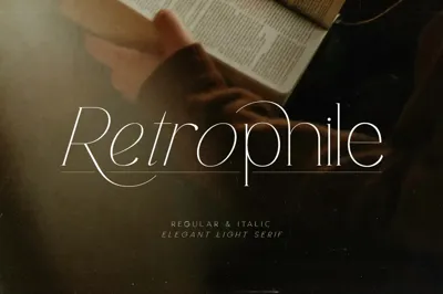 Retrophile - Elegant Light Serif Free Download