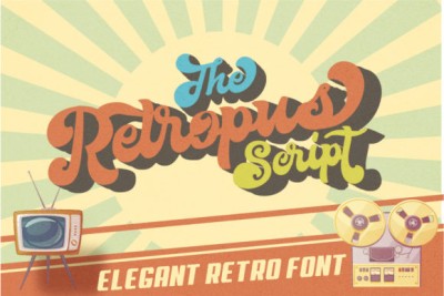 Retropus Script Font