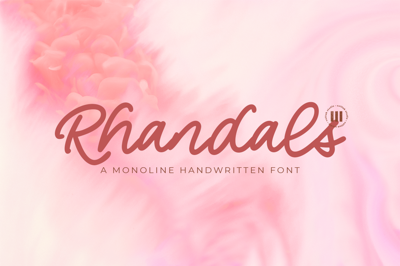 Rhandals | A Monoline Font Free Download