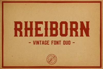 Rheiborn Font Duo (+ FREE FONT)