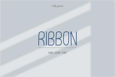 RIBBON sans serif font Free Download