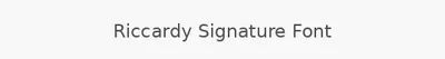 Riccardy Signature Font