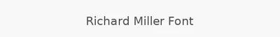 Richard Miller Font