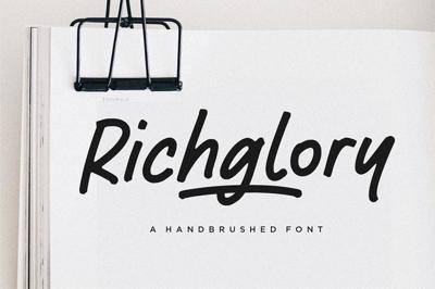 Richglory - Handbrushed Font Free Download