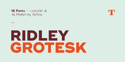 Ridley Grotesk Free Download