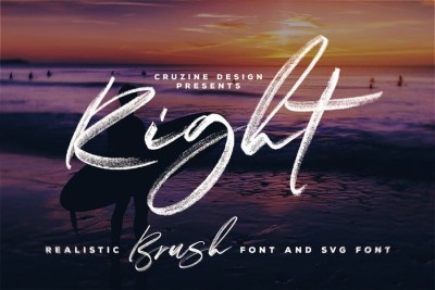 Right Brush & SVG Font