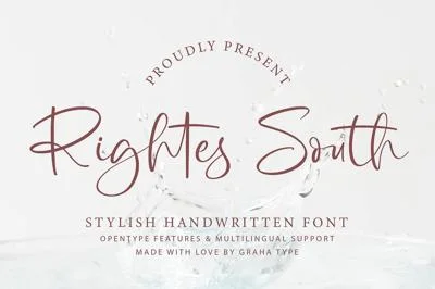 Rightes South - Stylish Handwritten Font