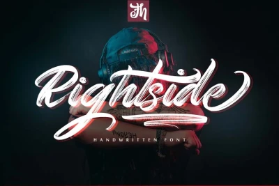 Rightside – Handwritten Font