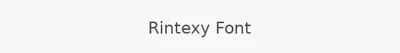 Rintexy Font