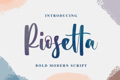 Riosetta - Bold Modern Script Font