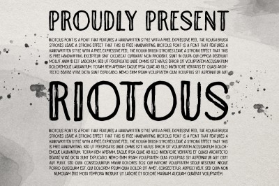 Riotous Font