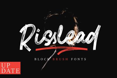 Risslead | Block Brush Fonts Free Download