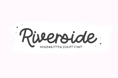 Riverside | Monoline Script Font