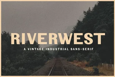 Riverwest Vintage Industrial Font Free Download