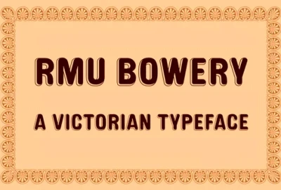 RMU Bowery Font