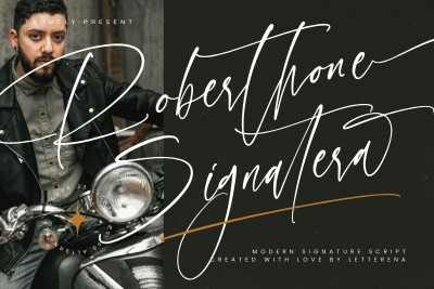 Roberthone Signatera Modern Signature Script Font