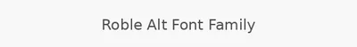 Roble Alt Font Family