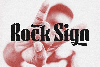 Rock Sign Typeface Free Download