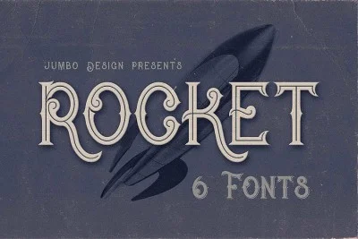 Rocket - Vintage Style Font