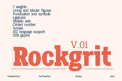 Rockgrit Half Slab (7 fonts) Free Download