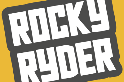 Rocky Ryder - a rugged display font Free Download