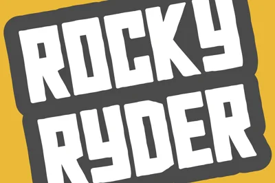 Rocky Ryder - a rugged display font