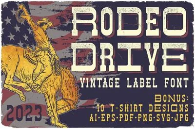 Rodeo Drive Font&Graphics