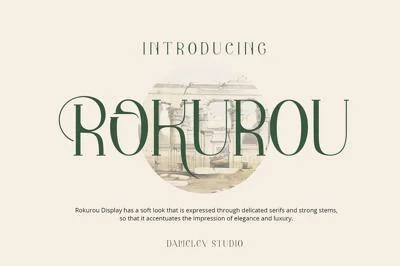 Rokurou Display Font