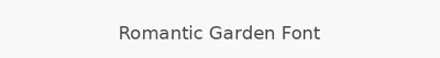 Romantic Garden Font