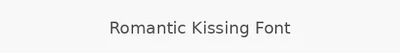 Romantic Kissing Font