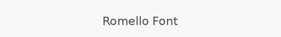 Romello Font