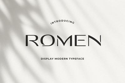 Romen Display Modern Typeface Free Download