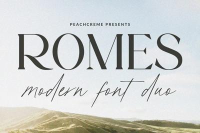 Romes // Modern Font Duo Free Download