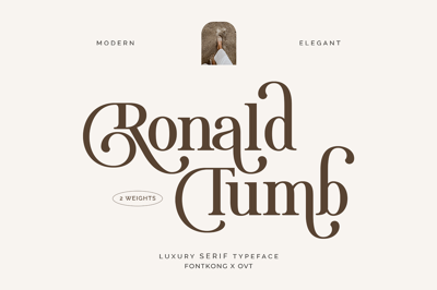 Ronald Tumb - Luxury Serif Typeface Free Download