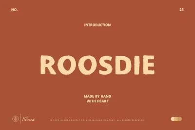 Roosdie Typeface | Vintage Font