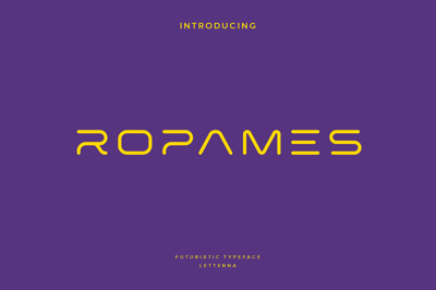 Ropames - Modern Futuristic Typeface Free Download