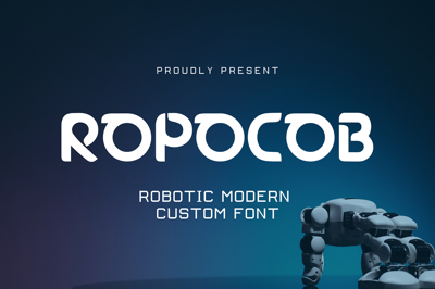 Ropocob | Robotic Modern Custom Font Free Download