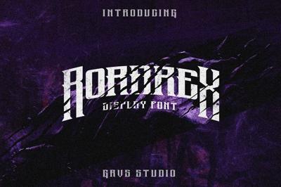 Rorarex Font Free Download