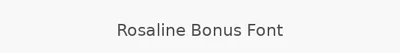 Rosaline Bonus Font