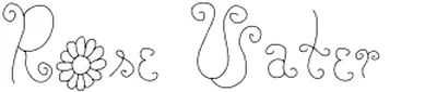 Rose Water Font