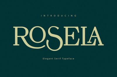 Rosela Elegant Serif Typeface Free Download