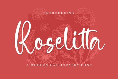 Roselitta - Wedding Font